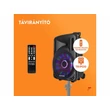 Kép 10/16 - Fenton FT12LED (12") 700W akkumulátoros hordozható hangfal (1xMik + MP3 + Bluetooth)
