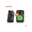 Kép 12/16 - Fenton FT12LED (12") 700W akkumulátoros hordozható hangfal (1xMik + MP3 + Bluetooth)