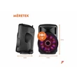 Kép 14/16 - Fenton FT15LED (15") 800W akkumulátoros hordozható hangfal (1xMik + MP3 + Bluetooth)