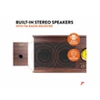 Kép 15/19 - Fenton RP173 Bakelit lemezjátszó / FM Rádió beépített hangszóróval (Bluetooth + FM) Vintage stílus
