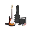 Kép 1/15 - max Gigkit ELEKTROMOS, sunburst színű GITÁRSZETT ( 20W erősítő, tartalék húr, hangoló, pengetők)