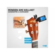 Kép 17/17 - max UKEY szoprán ukulele szett (tartalék húr, hangoló, hordtáska, pengetők) - SÖTÉT NATÚR