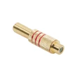 Kép 1/2 - MK Audio RC-311 RCA mama aljzat, lengő, fém ház - PIROS