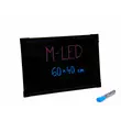 M-LED LB-60PR Írható LED reklám tábla, PRO (60x40 cm) + 1 db filc