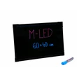 Kép 1/9 - M-LED LB-60PR Írható LED reklám tábla, PRO (60x40 cm) + 1 db filc