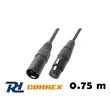 PD Connex CX100-0,75 DMX kábel (XLR mama - XLR papa) - (0,75 m)