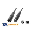 PD Connex CX100-6 DMX kábel (XLR mama - XLR papa) - (6 m)