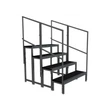Kép 4/4 - Power Dynamics Deck750 színpad lépcső elem (20 cm) (1, lépcsőfok)