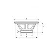 Kép 5/5 - ReVoLuTioN PY-15 hangszóró 400/800W, 8 Ohm, lemez kosár (15" - 38 cm)