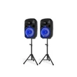 Kép 3/13 - Vonyx VPS102A 600W (10") aktív + passzív hangfal szett állványokkal (MP3 + BLUETOOTH)