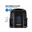 Vonyx VPS152A 1000W (15") aktív + passzív hangfal szett állványokkal (MP3 + BLUETOOTH)