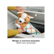 Kép 3/5 - Fischer-Price: Corgie Puppy Nőj velem pocakpárna csörgővel, rágókával és tükörrel - Mattel