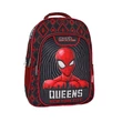 Kép 1/2 - Must: Pókember lekerekített ergonomikus iskolatáska, hátizsák 32x18x43cm