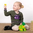 Kép 6/6 - Brontosaurus | építőjáték | 21 db építőkocka | BiOBUDDi BB-0185