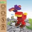 Kép 4/7 - T-rex és Pterodactyl | építőjáték | 23 db építőkocka | BiOBUDDi BB-0187
