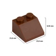 Kép 4/6 - Barna tetőelemek | építőkocka készlet | 150 db építőkocka | Q-BRiCKS®