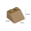 Kép 4/5 - Bézs tetőelemek | építőkocka készlet | 150 db építőkocka | Q-BRiCKS®