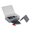 Kép 1/6 - Sötétszürke tetőelemek | építőkocka készlet | 150 db építőkocka | Q-BRiCKS®