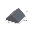 Kép 3/6 - Sötétszürke tetőelemek | építőkocka készlet | 150 db építőkocka | Q-BRiCKS®