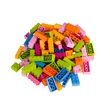 Kép 3/4 - Vegyes építőkocka készlet vidám virág színekben (alapkockák) | építőkocka készlet | 650 db építőkocka | Q-BRiCKS®