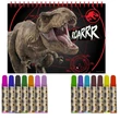 Kép 2/4 - Luna: Jurassic World színező szett sablonnal és matricával 54x47cm