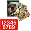 Kép 3/4 - Luna: Jurassic World színező szett sablonnal és matricával 54x47cm