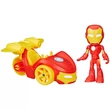Kép 3/4 - Pókember: Póki és csodálatos barátai - Vasember akciófigura járművel - Hasbro