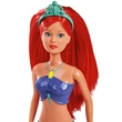 Kép 3/7 - Steffi Love: Sellő baba szivárványos világító uszonnyal 29cm - Simba Toys