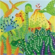 Kép 4/4 - Sycomore Stick'N Fun Dinoszauruszos mozaikkép készítő szett