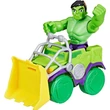 Kép 2/4 - Pókember: Póki és csodálatos barátai - Hulk akciófigura járművel - Hasbro