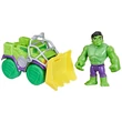 Kép 3/4 - Pókember: Póki és csodálatos barátai - Hulk akciófigura járművel - Hasbro