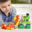 Kép 4/4 - Pókember: Póki és csodálatos barátai - Hulk akciófigura járművel - Hasbro