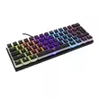 White Shark GK-2202B/BL-US ASHIKO angol 60%-os fekete mechanikus (kék switch) gamer billentyűzet