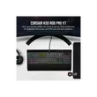 CORSAIR Vezetékes Billentyűzet Gaming, K55 RGB PRO XT, 6 programozható billentyű, Cseppálló, Csuklótámasz, US, fekete