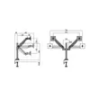 MULTIBRACKETS 2 karos asztali konzol, M VESA Gas Lift Arm Dual White (15-32", max.VESA: 100x100 mm, 10 kg)