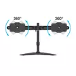 MULTIBRACKETS Asztali állvány (2 képernyős rögzítőkar), M VESA Desktopmount Dual Stand 24-32" (max.VESA: 200x100 mm)