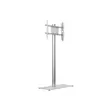 MULTIBRACKETS Padlóállvány, M Display Stand 180 Single Silver w. Floorbase (24-65", max.VESA: 700x400 mm, 50 kg)