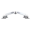 MULTIBRACKETS 4 karos asztali konzol, M VESA Gas Lift Arm Quad Silver (15-32", max.VESA: 100x100 mm, 10 kg)