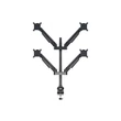 MULTIBRACKETS 4 karos asztali konzol, M VESA Gas Lift Arm Quad Black (15-32", max.VESA: 100x100 mm, 10 kg)