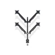 MULTIBRACKETS 4 karos asztali konzol, M VESA Gas Lift Arm Quad Black (15-32", max.VESA: 100x100 mm, 10 kg)