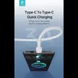 DEVIA USB TYPE-C - USB TYPE-C ADAT- ÉS TÖLTŐKÁBEL 1 M-ES VEZETÉKKEL - KINTONE SERIES TYPE-C TO TYPE-C CABLE - 60W, WHITE