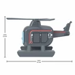 Kép 3/4 - Thomas és Barátai: Színváltós Harold helikopter - Mattel