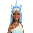 Kép 3/5 - Barbie Dreamtopia: Unikornis baba kék szivárványos ruhában - Mattel