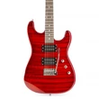 Kép 7/11 - max Gigkit Elektromos gitár szett (20W erősítő, táska, hangoló, pengetők) - Quilted Style Piros