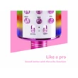 Kép 9/17 - Max KM15P Karaoke mikrofon Led fényekkel, Bluetooth, MP3, hangváltoztatás
