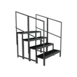 Kép 3/4 - Thunder Germany DC750 színpad lépcső elem (40 cm) (2 lépcsőfok)