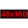 Kép 1/9 - Thunder Germany SMD-48160R Fényreklám, LED Fal, piros, WiFi - (48x160 cm)
