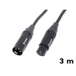 Kép 1/2 - Thunder MC199-3 Mikrofonkábel (XLR 3PIN mama - papa) - 3m