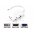 Kép 3/4 - Thunder MDP-05, Mini DisplayPort - HDMI + DVI + VGA átalakító