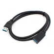 Kép 1/4 - Thunder UAX-79 (USB-A papa - USB-A mama) USB hosszabbító, USB3.0, fekete (1m)
